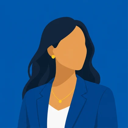 Minimal illustrated customer portrait
